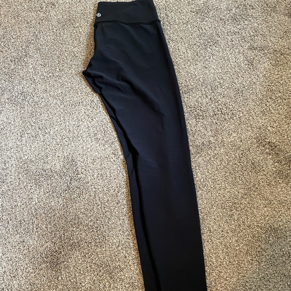 Black lululemon old style leggings size 8